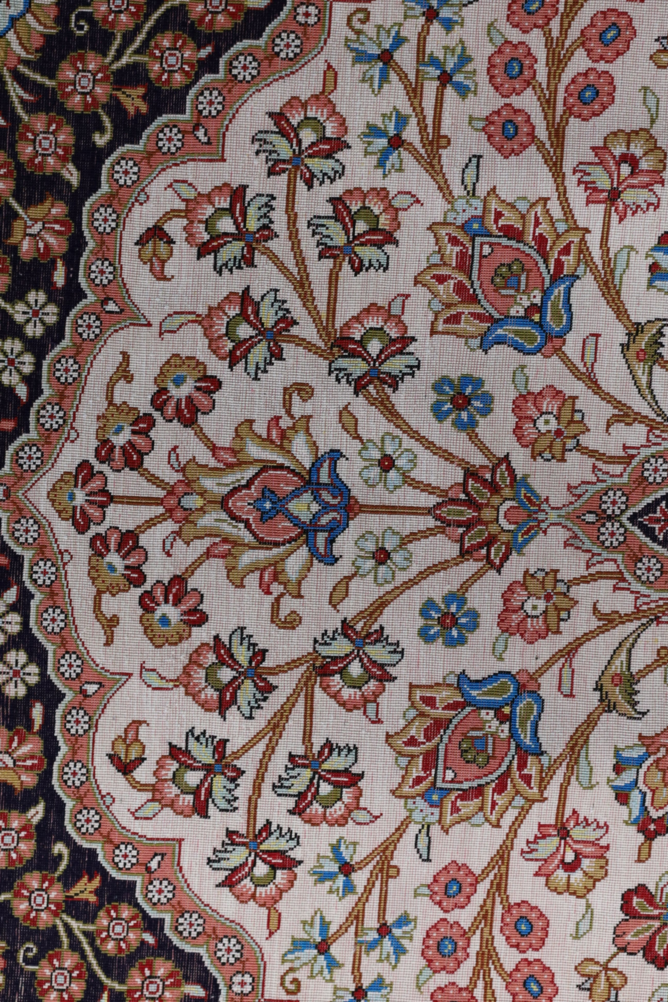 Two North West Persian part silk rugs, larger 150 x 103cm